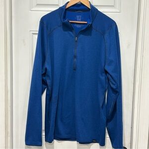 Patagonia Men's Capilene 3 Midweight Zip-Neck Baselayer Pullover, Blue, Size XXL
